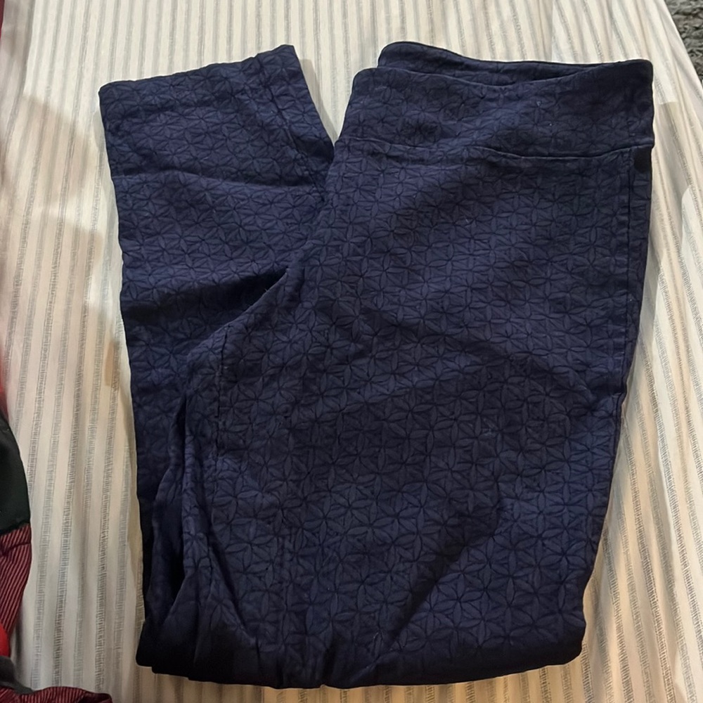 Blue Patterned Pants